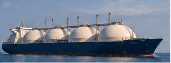 Gas carrier underway